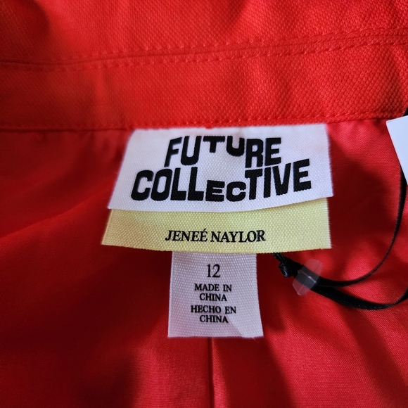 Jenee Naylor Sleeveless Blazer Mini Dress NWT Red Future Collective - Picture 7 of 8
